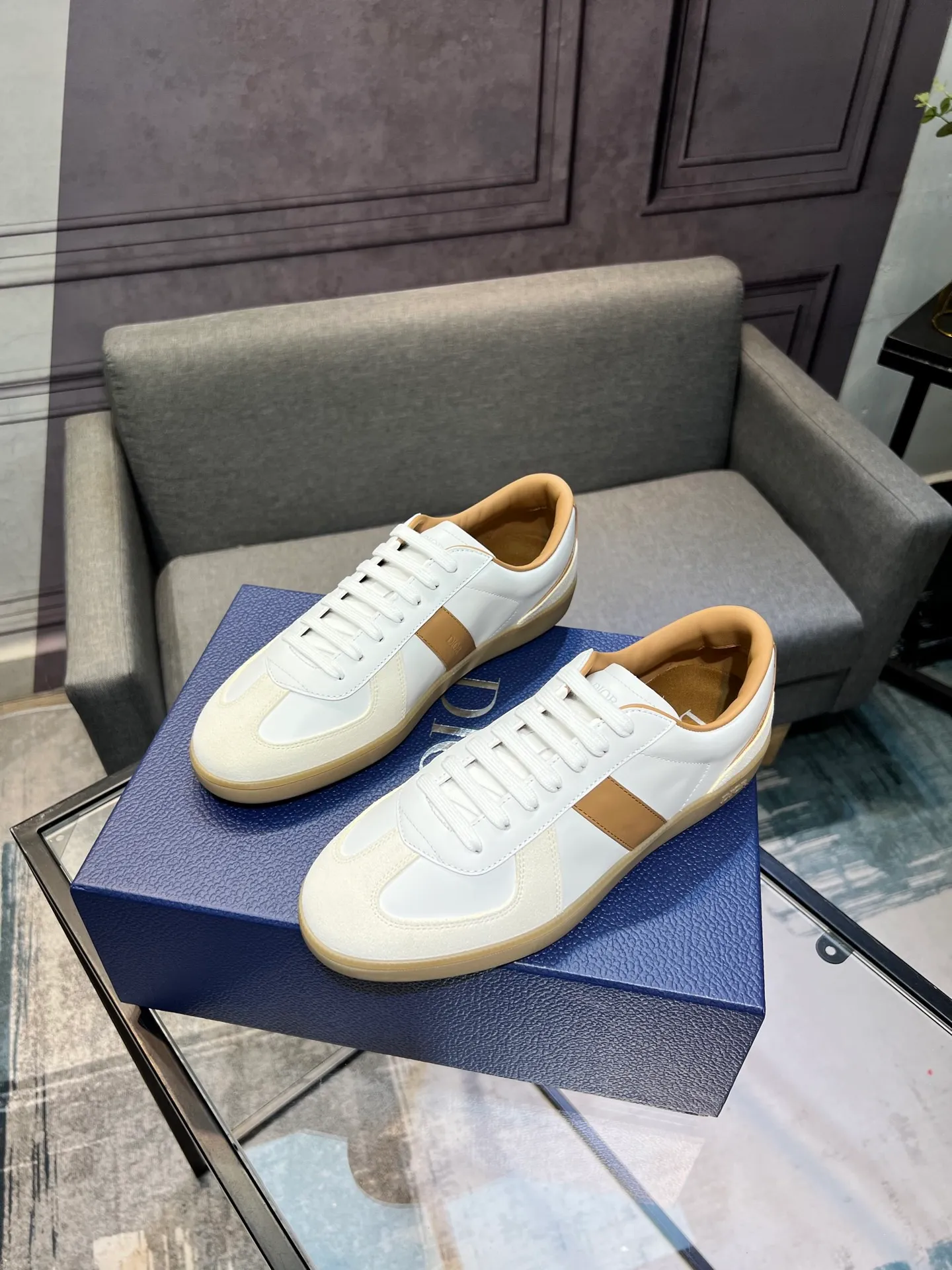 Men's men's shoes 💰560〖Audio⁠Di‎〗Dior2025⁠new‎ B01 training⁠德‎shoes Material⁠surface‎: layer⁠head‎leather⁠cow‎+lining cowhide‎ TPU original bottom⁠large⁠version‎ code number‎: male 39-45 <Male 38 46 done>